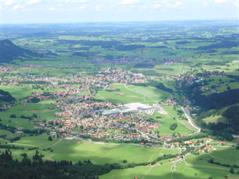 Blick auf Pfronten vom Breitenberg 